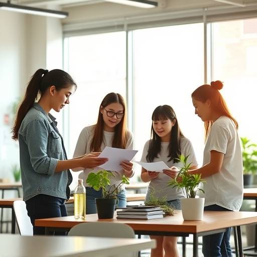 Imagen del Diplomado en Gesti칩n Empresarial Sostenible. Alumnos trabajando en equipo.
